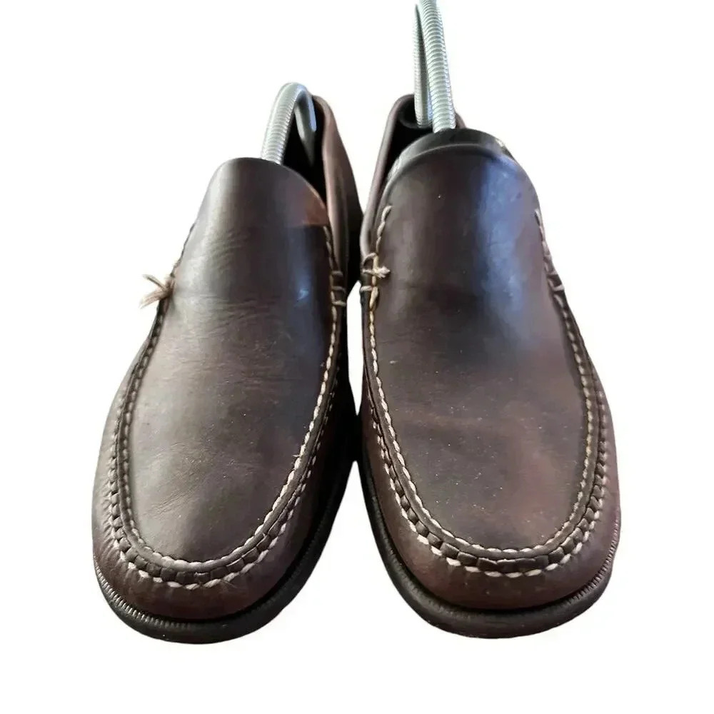 Cole Haan Country Brown Slip On Round Toe Leather Loafers Size 7
